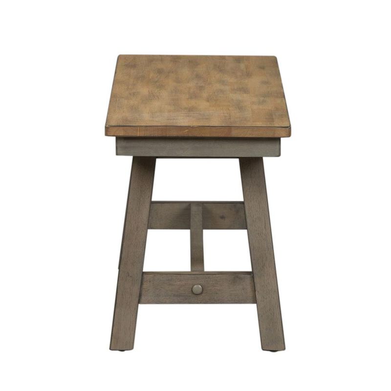 Liberty Furniture Lindsey Farm Backless Bench (RTA) in Gray image number 2