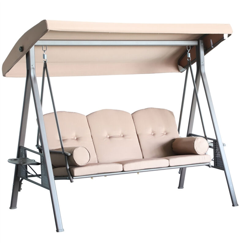 Comfortable Outdoor Swing Chair for Two with Sturdy Frame