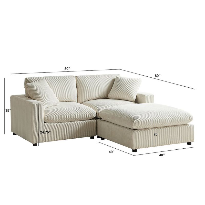 Comfort Pointe Casella Modular 3-piece Chofa image number 2