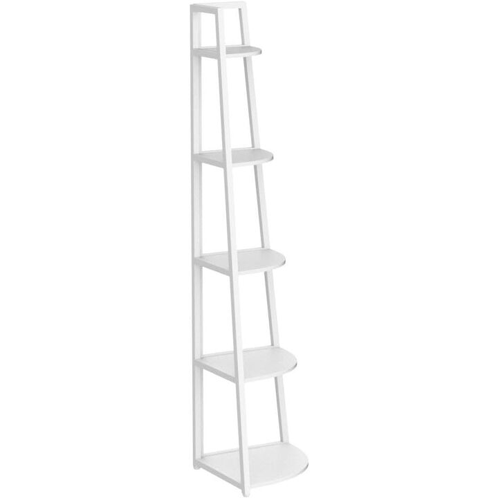 Tribesigns 5-Tier Corner Shelf 70" Ladder Shelf Small Bookshelf