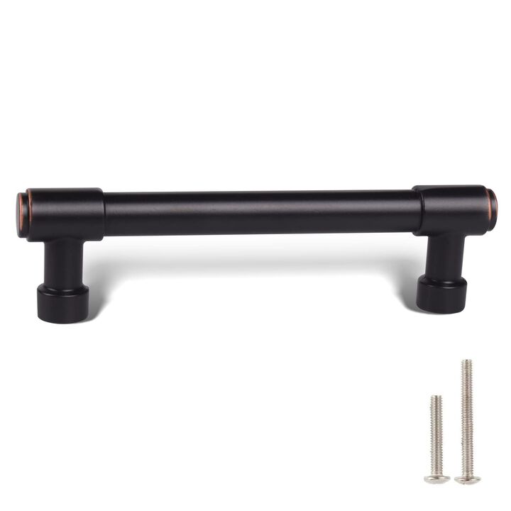 khtumeware Oil Rubbed Bronze Cabinet Pulls - Center to Center 4"" (Approx. 102MM) - Pack of 10 - Kitchen Handles for Cabinets Cu