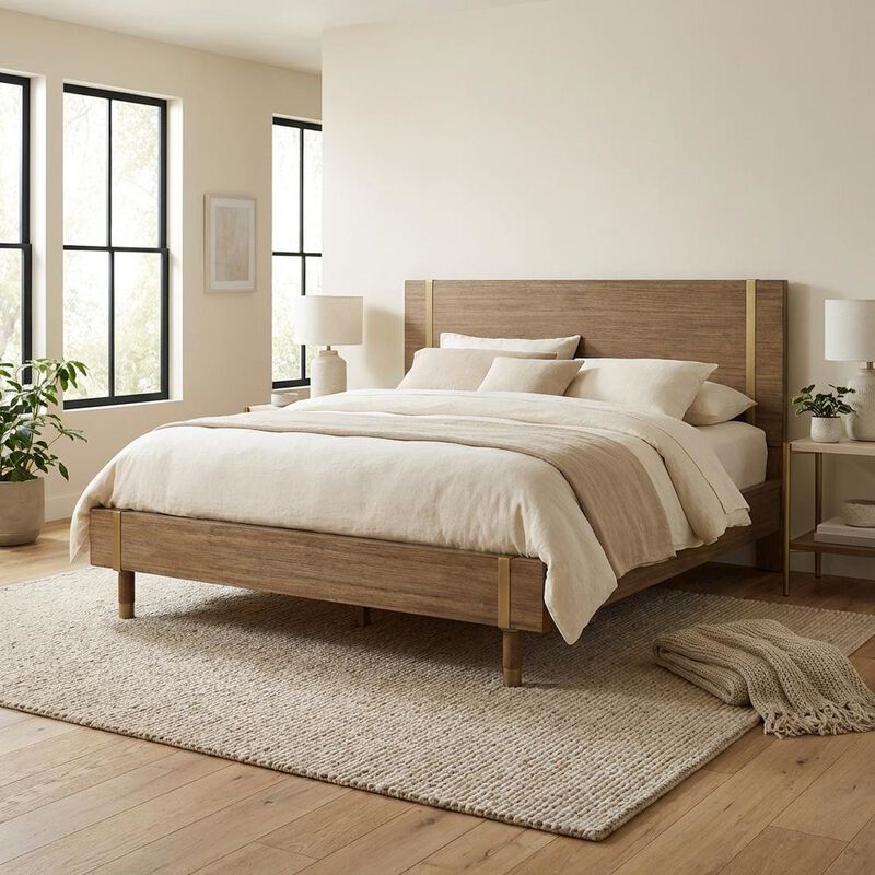 Alpine Furniture Easton Platform Bed image number 1
