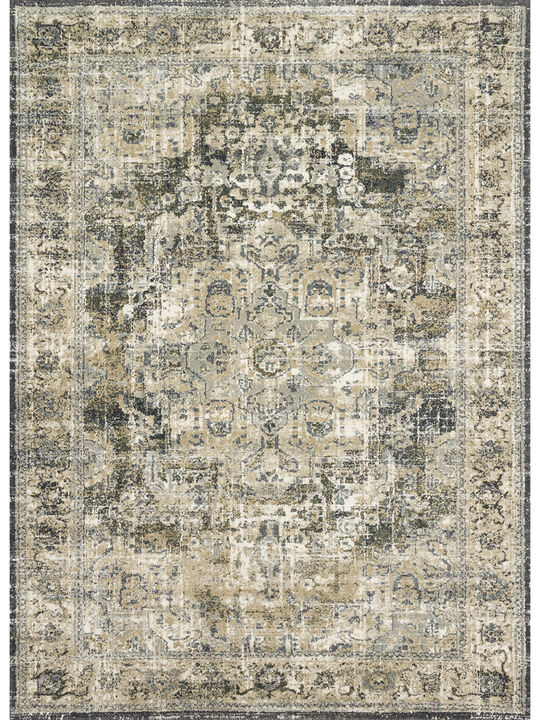 James JAE03 Natural/Fog 3'7" x 5'7" Rug by Magnolia Home by Joanna Gaines