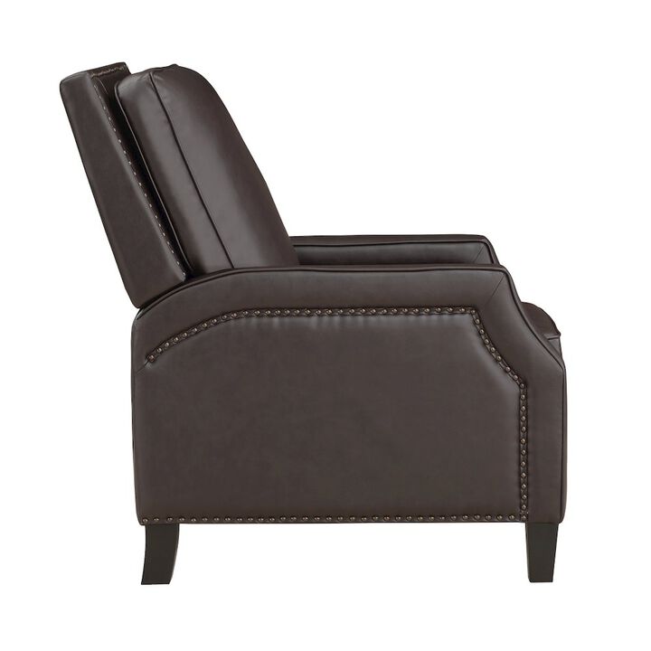 Lexicon Berenson Faux Leather Push Back Recliner