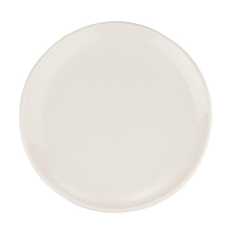 Gourmet dia.8.25" Round Warm White Porcelain Plate (Set of 4)