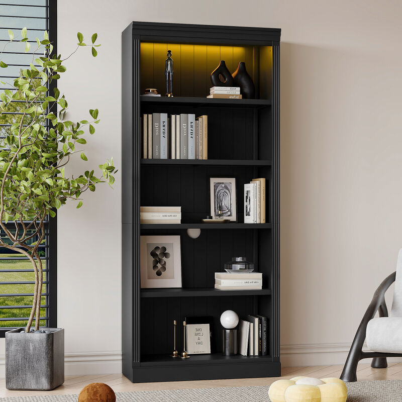Bibpum LED Tall Bookcase image number 2