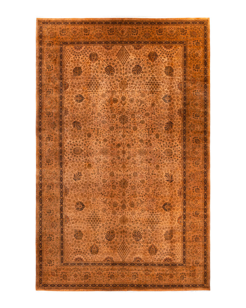 Fine Vibrance, One-of-a-Kind Handmade Area Rug  - Brown, 15' 9" x 10' 2"
