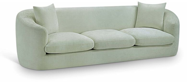 Meridian Furniture Penelope Mint Chenille Fabric Sofa image number 0