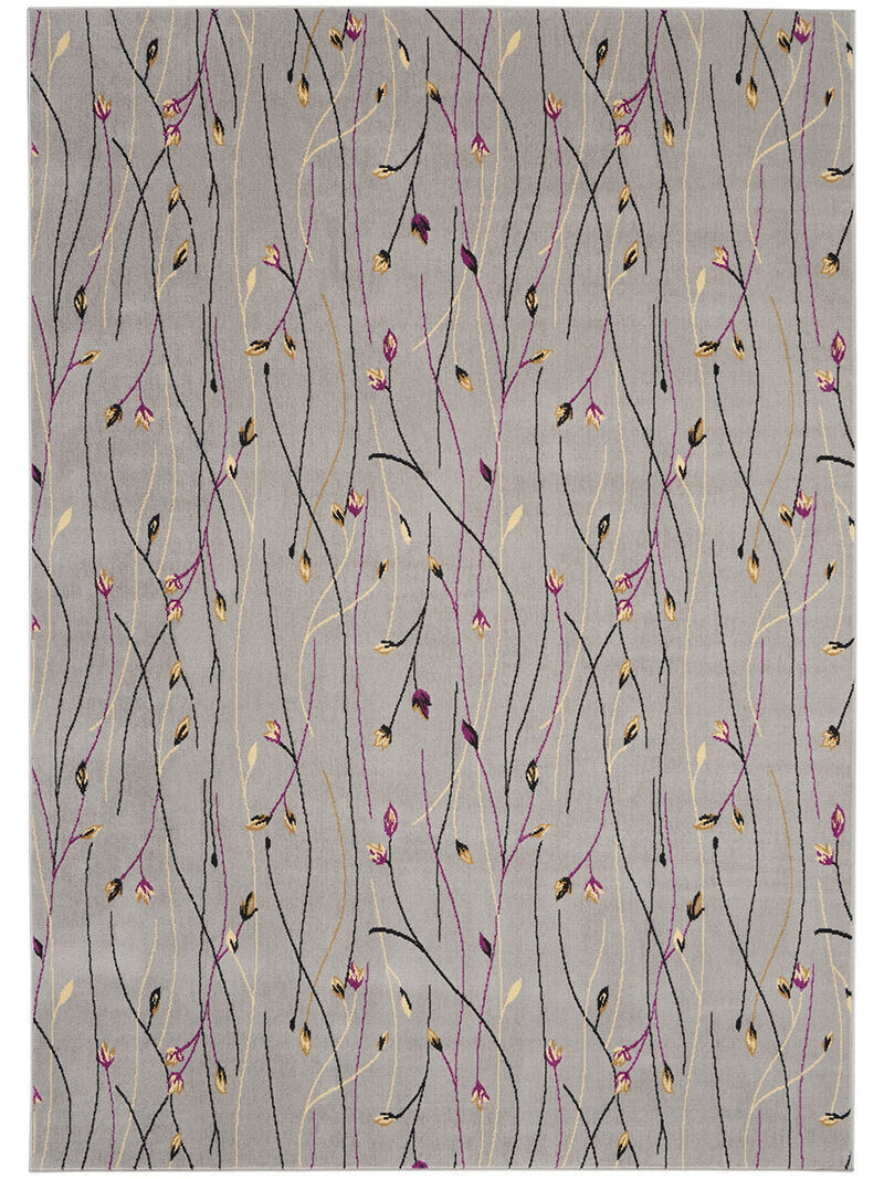 Grafix GRF15 Gray 7' x 10' Rug