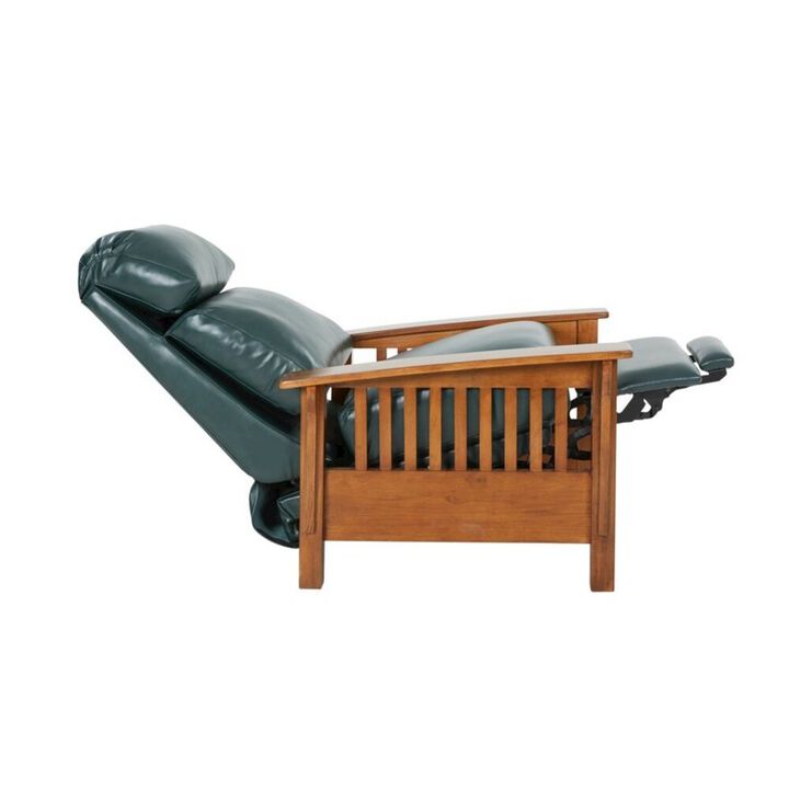 Barcalounger Mission Recliner, Highland Emerald / All Leather