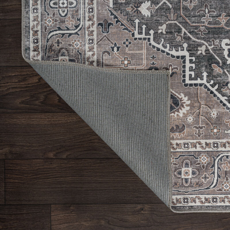 Alacati Ogee Medallion Machine-Washable Area Rug