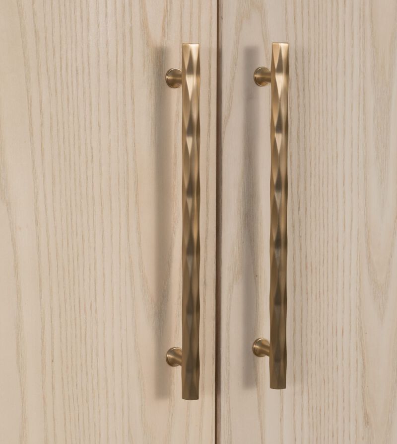 Zinnia Four Door Two Shelf Sideboard in White Sand