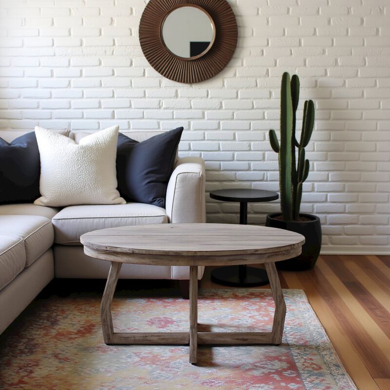 Starlight Canyon Home Gray Poplar Cocktail Table for Living Room, Center Table, Living Room Table