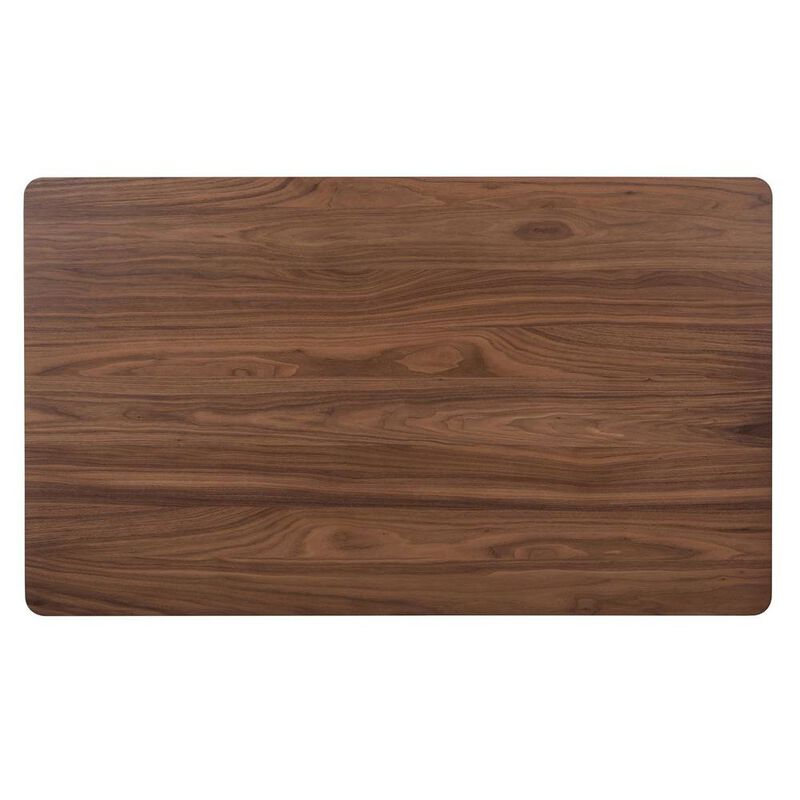 Starlight Canyon Home Brown Rectangular Dining Table, Solid + Manufactured Wood, Farmhouse Style