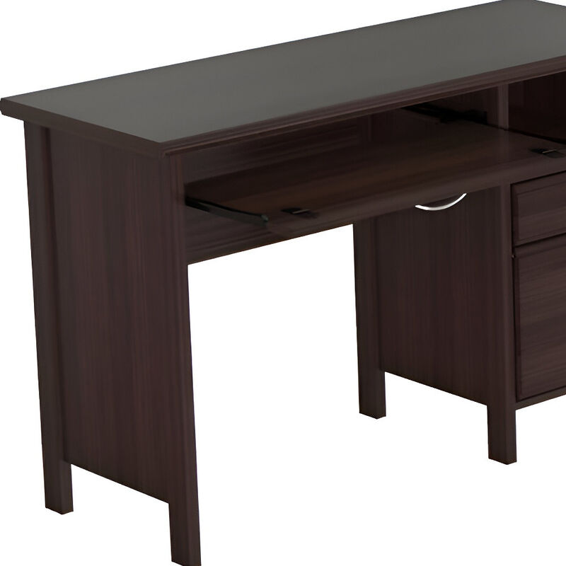 Contemporary Computer Desk with Two Drawers &ndash; Office and Study Furniture image number 3