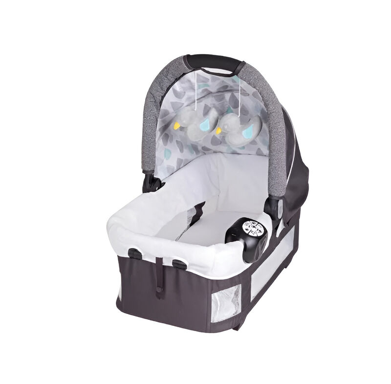 Baby Trend Go-Lite Twins Nursery Center Playard with Bassinet and Travel Bag - Drip Drop Blue - Blue, Unisex image number 1
