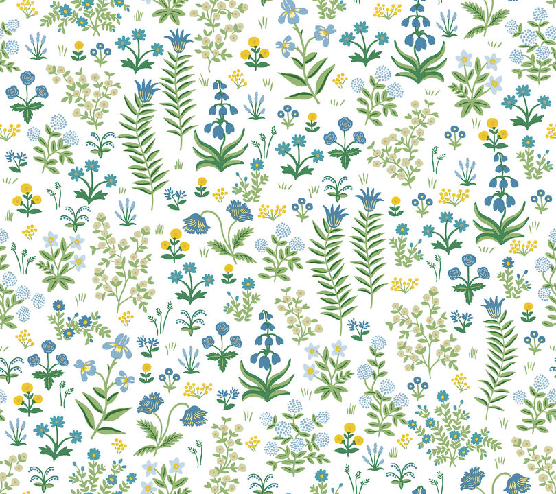 Menagerie Garden Blue Multicolor Peel & Stick Wallpaper