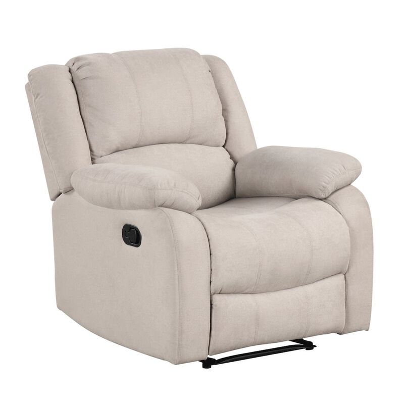 Lexicon Fairview Textured Manual Recliner in Oatmeal