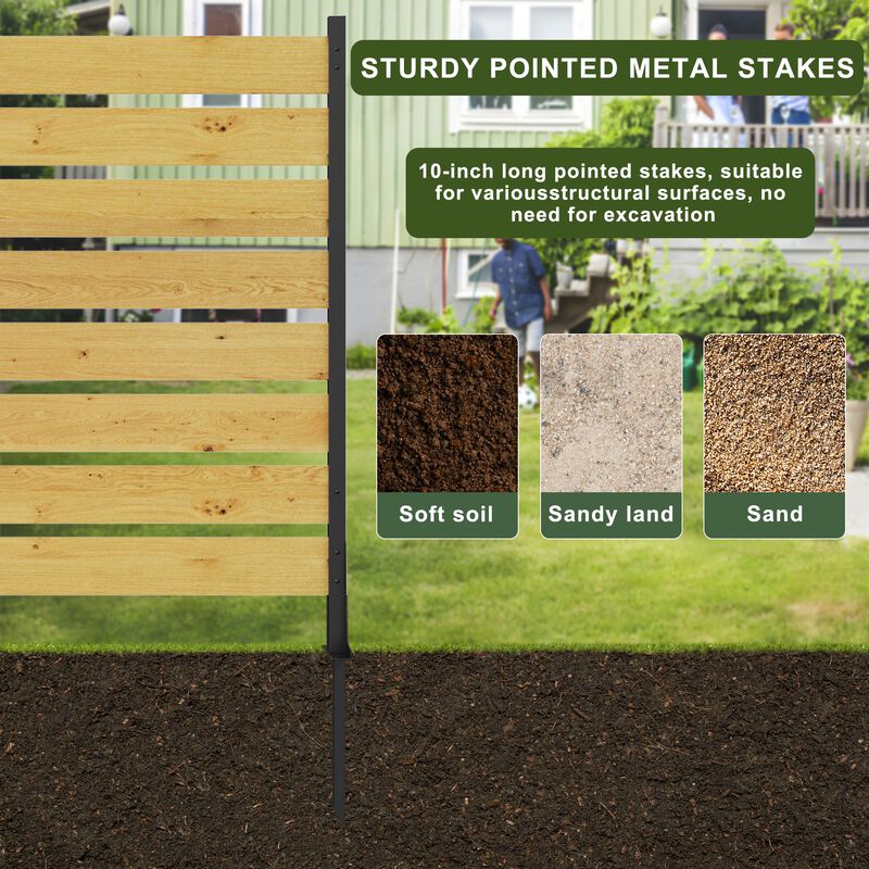 2 Panel Cedar Wood Privacy Screen Weatherproof Pool/AC Enclosure