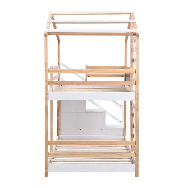 Skedce Twin over Twin Bunk Bed image number 8