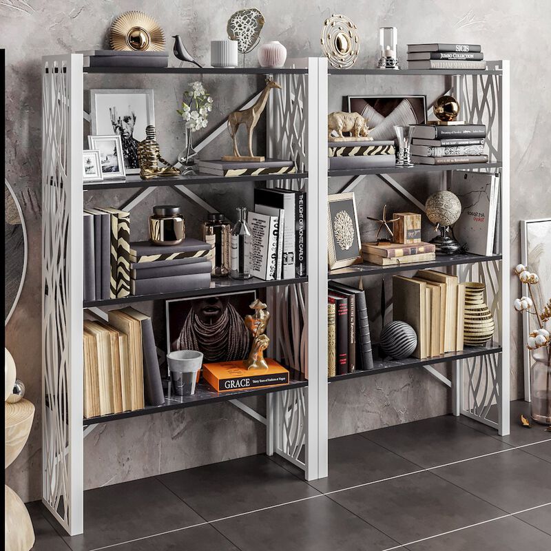 Decorotika Merkel Bookshelf-White Bendire