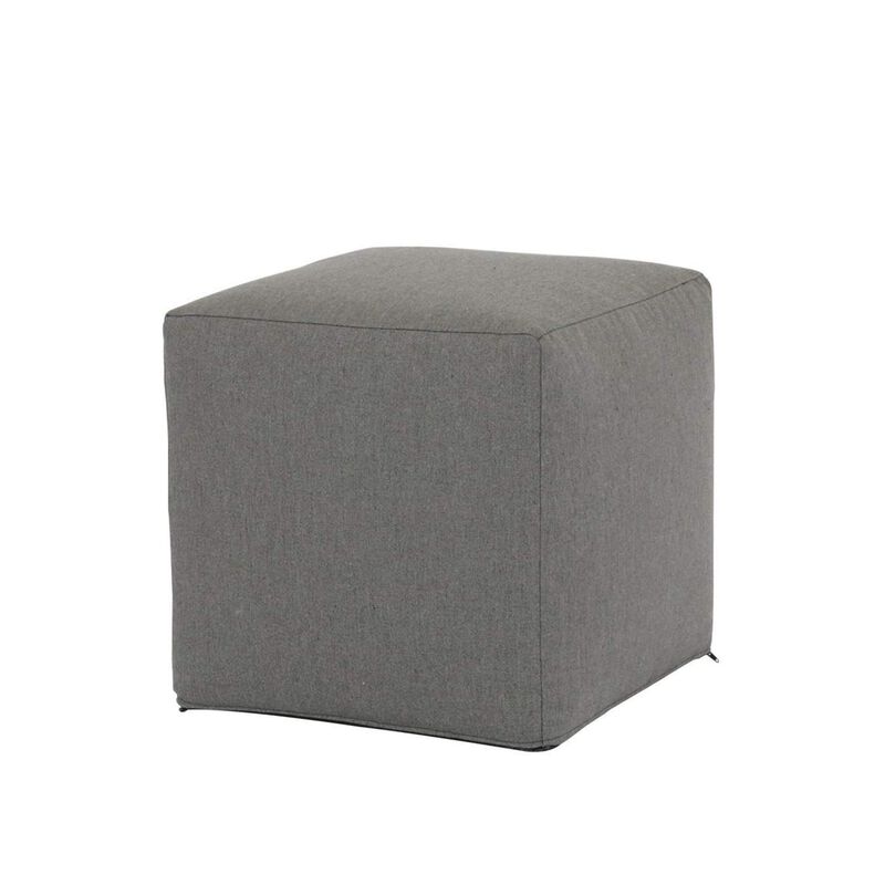 18"Pouf Cube in Heritage Granite