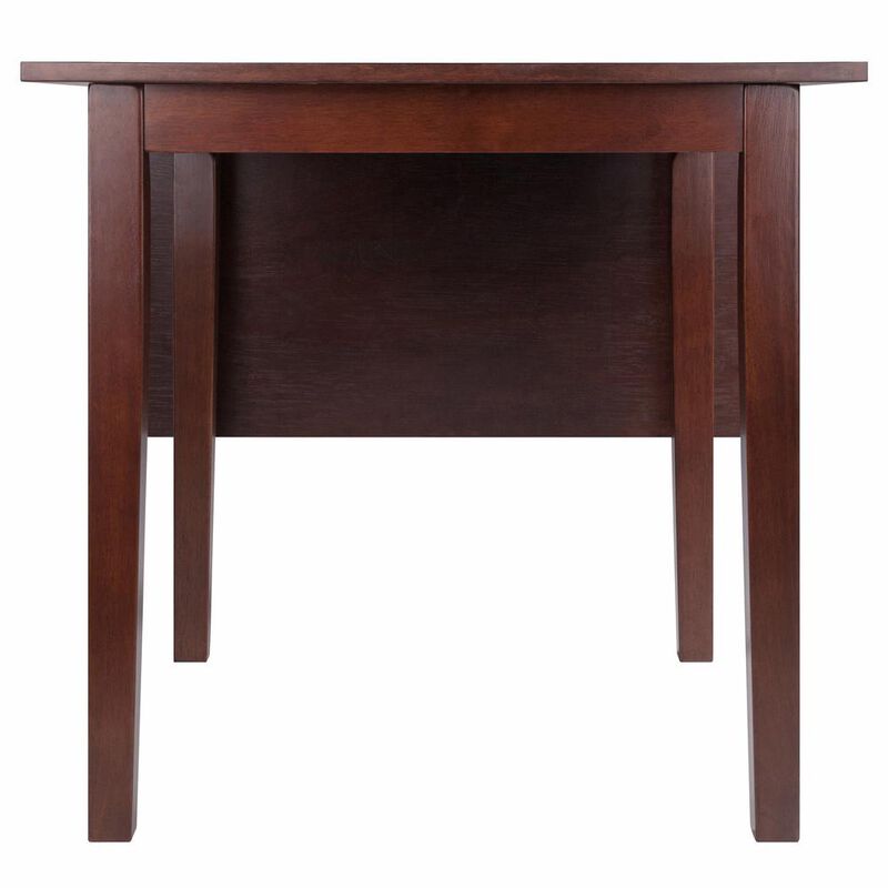 Perrone Drop Leaf Dining Table Walnut Finish