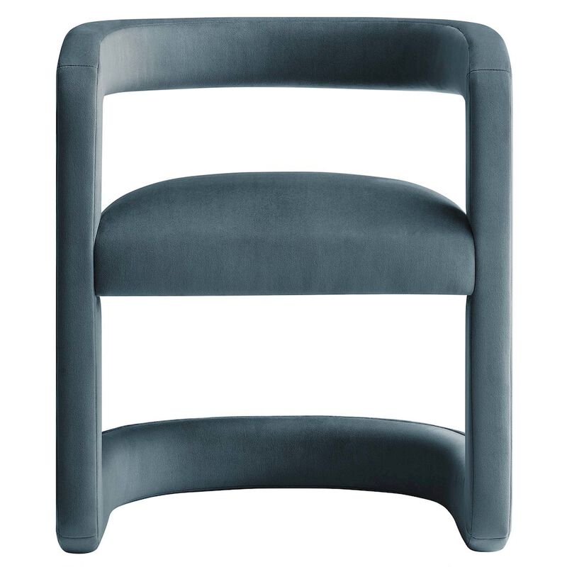 Winslow Barrel Performance Velvet Dining Chair image number 5