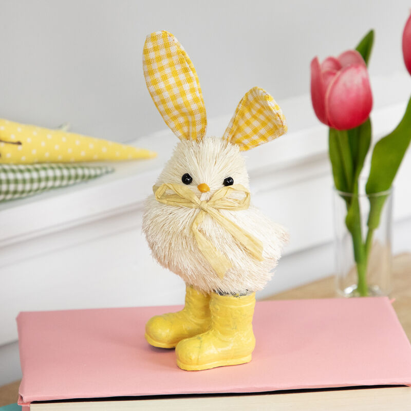 Chick with Rabbit Ears Easter Figurine - 7" - Yellow