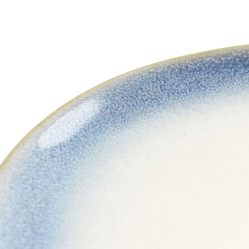 Martha Stewart Perry Street 13.6in Oval Stoneware Serving Platter in Blue