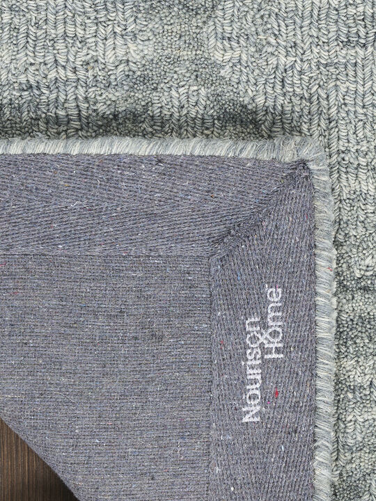 Wool Haven WOH01 Blue 7'9" x 9'9" Rug