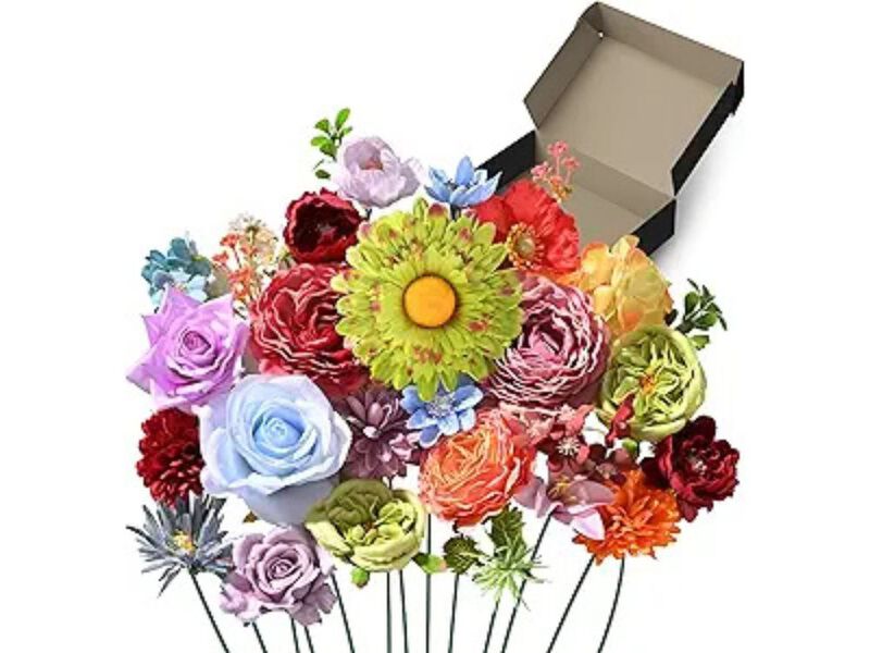 38 Piece Artificial Flowers Wedding Centerpiece Decor Combo image number 0