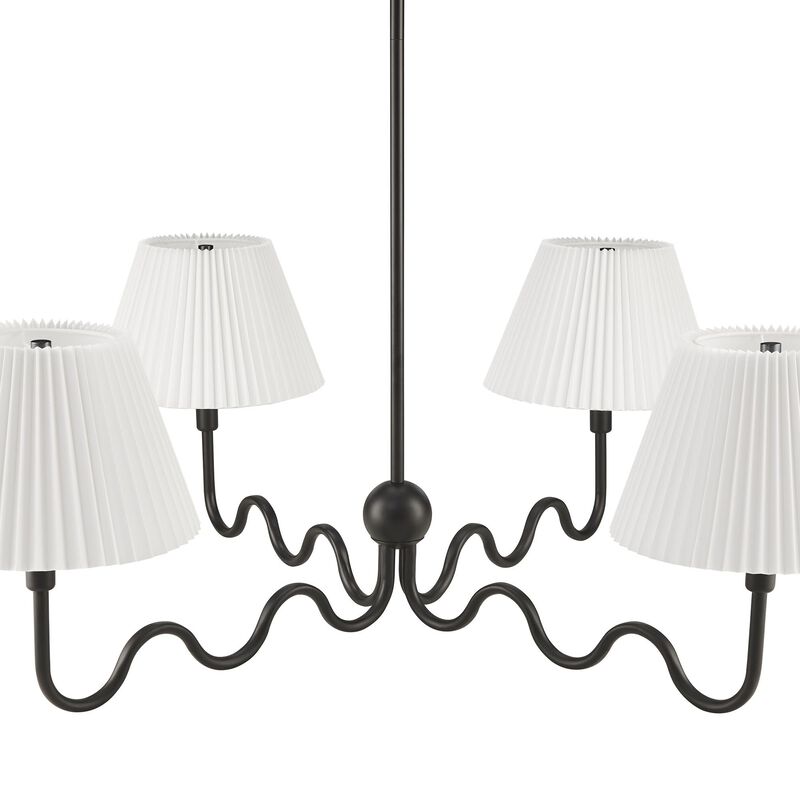 Wave Squiggle 4-Arm Pendant Light image number 7