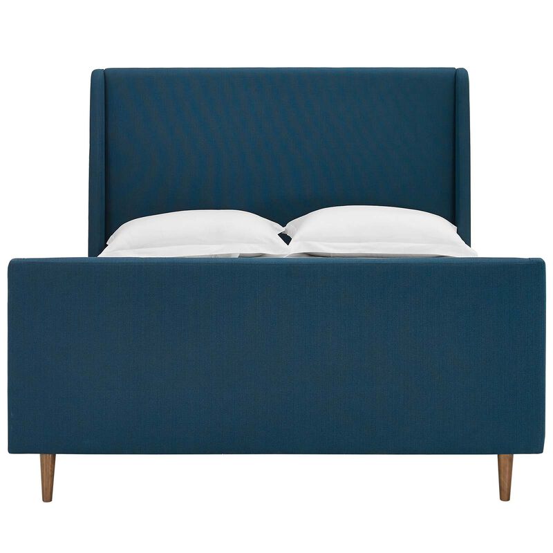 Modway - Aubree Queen Upholstered Fabric Sleigh Platform Bed image number 4