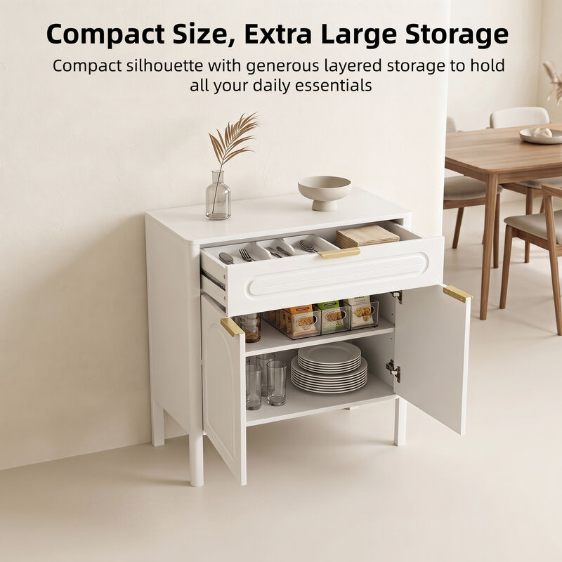 Hirtlu Arched Accent Storage Cabinet image number 6
