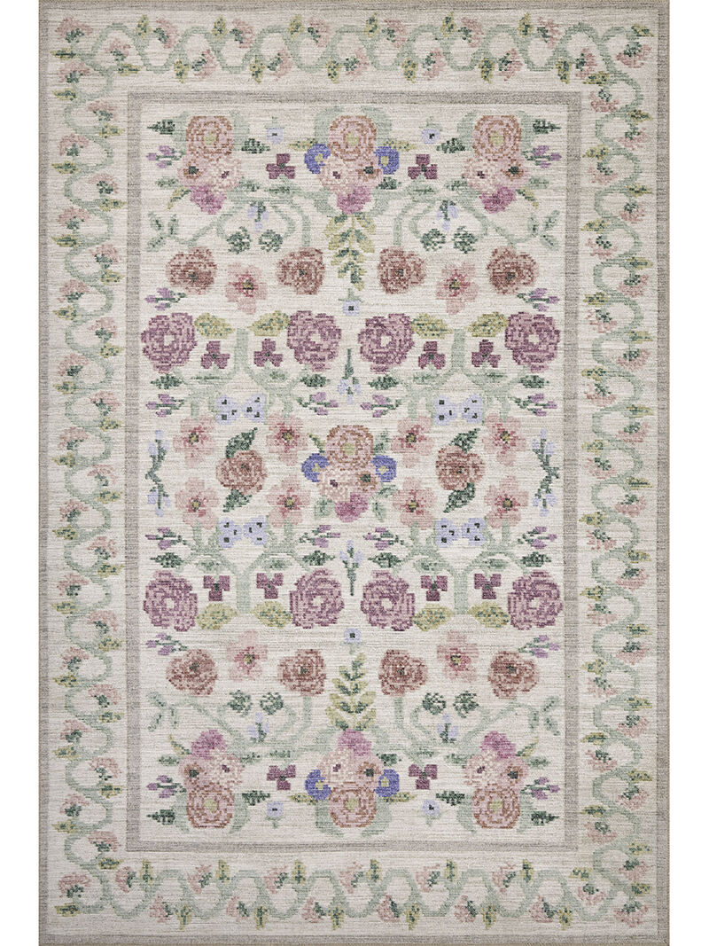 Rosa RSA-01 Ivory 3''9" x 5''6" Rug by Rifle Paper Co.