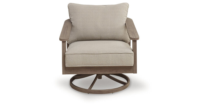 Francis Beach Outdoor Swivel Lounge Chair with Cushion image number 3