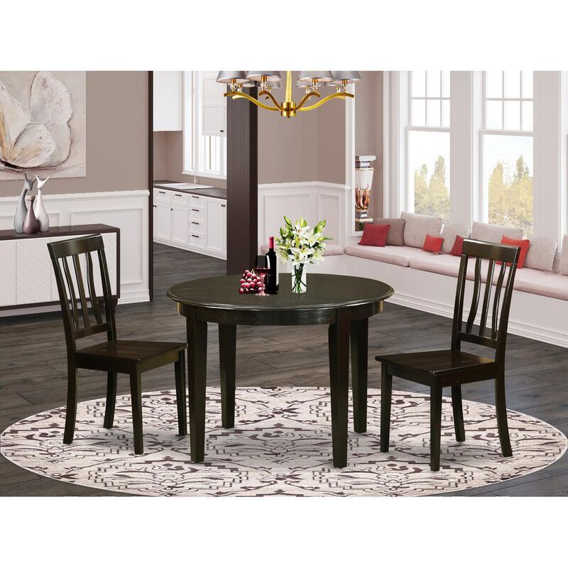 3 PC Kitchen nook Dining set-Kitchen Table and 2 dinette Chairs