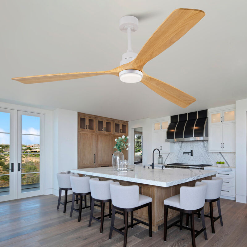 ELEMENT ACE 72 Inch Modern Ceiling Fan With Light Remote Control Reversible DC Motor Dimmable LED image number 7
