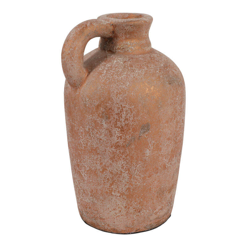 Terracotta Textured Jug Vase image number 2