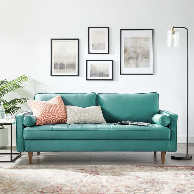 Valour Performance Velvet Sofa image number 1