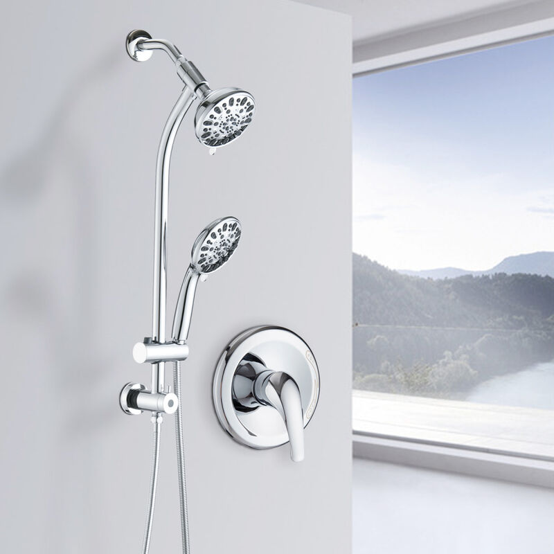 Stainless Steel Dual Shower Head Set