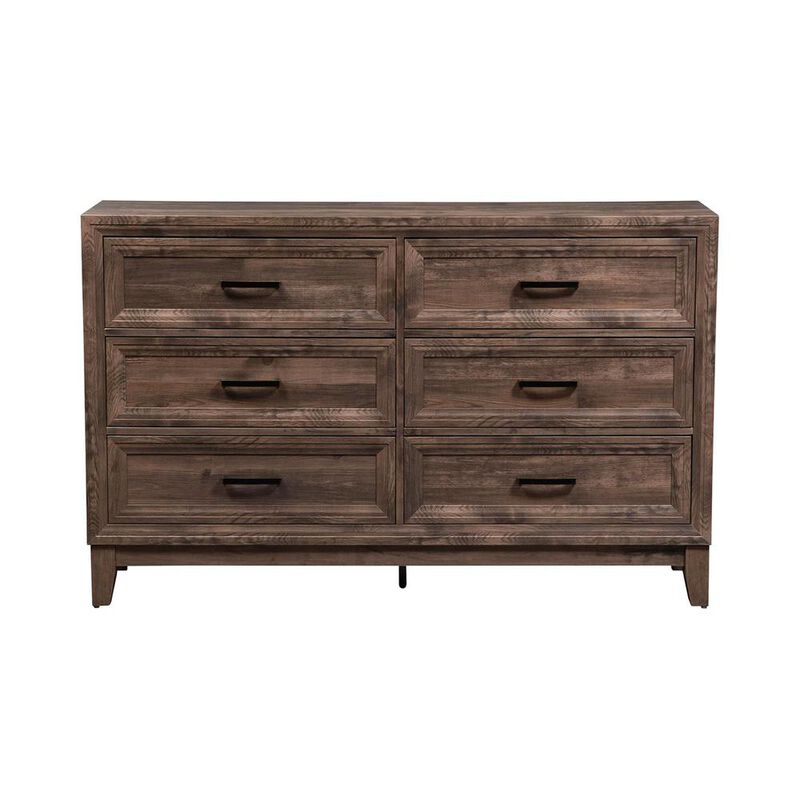 Liberty Furniture Ridgecrest 6 Drawer Dresser in Cobblestone image number 1