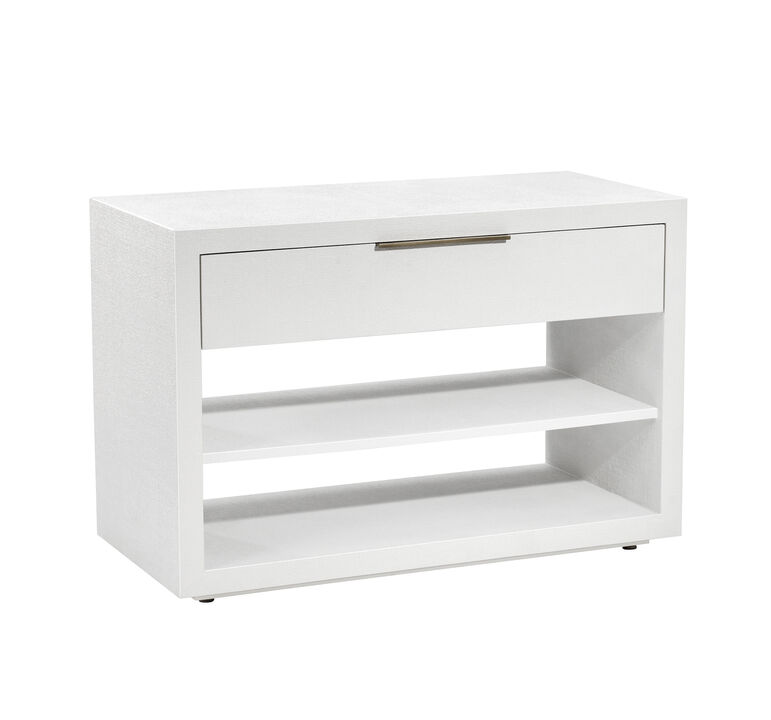 Montaigne Large Bedside Chest - White