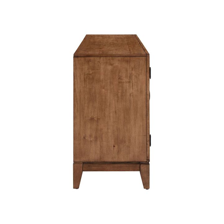 Liberty Furniture Shaker Lakes 82 Inch TV Console for Living Room  - Harvest Brown