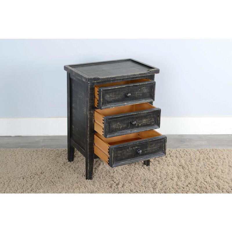 Sunny Designs Black Sand End Table