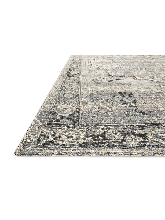 Mika MIK01 Grey/Blue 5'3" x 7'8" Rug