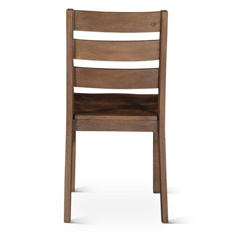 World Interiors Calabasas Ladder Back Dining Chair in Toffee Nut image number 3