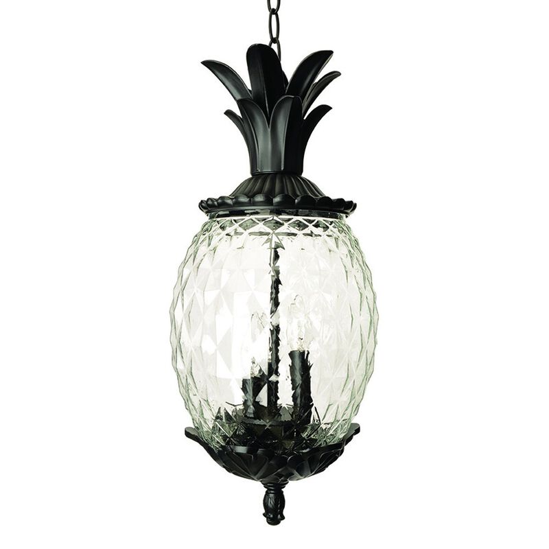 Hivvago Lanai 3-Light Black Coral Hanging Light