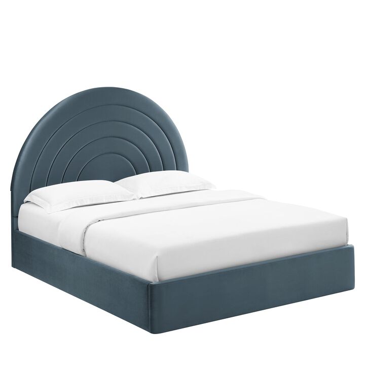 Modway Solana Arched Performance Velvet King Platform Bed